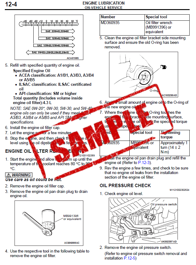 Workshop Manual [Mitsubishi Outlander] 2013-2021