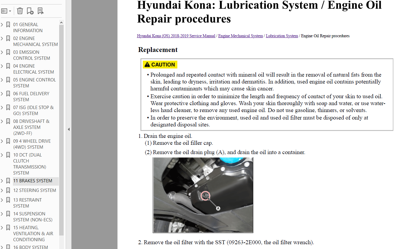 Workshop Manual [Hyundai Kona] 2017-2022