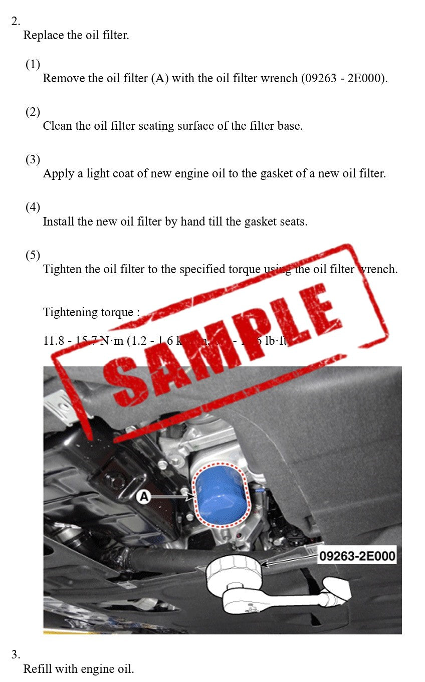 Workshop Manual [Kia Picanto] 2003-2011
