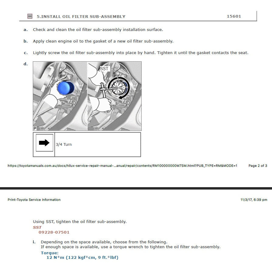 Workshop Manual [Toyota Hilux] 2015-2025