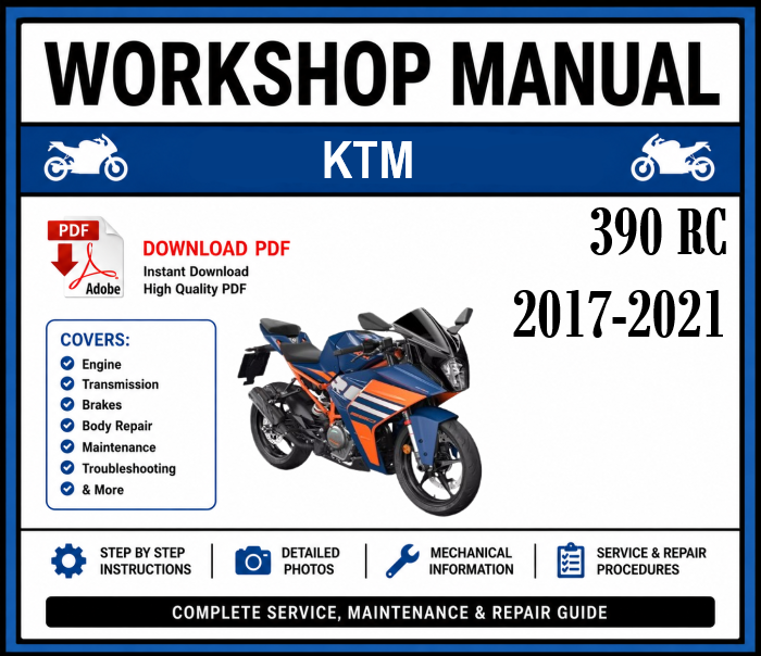 Workshop Manual [KTM 390 RC] 2017-2021