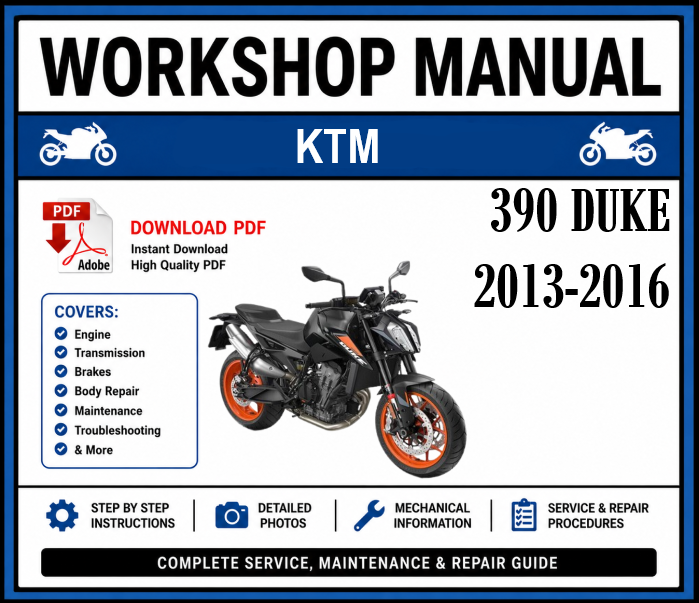 Workshop Manual [KTM 390 Duke] 2013-2016