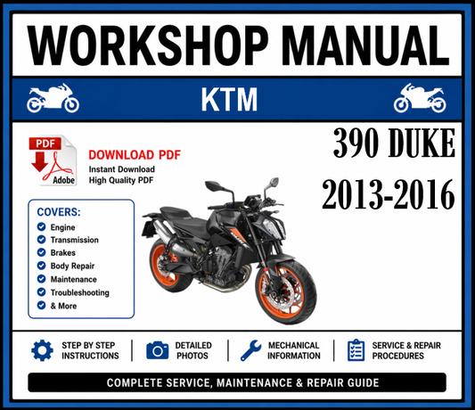 Workshop Manual [KTM 390 Duke] 2013-2016