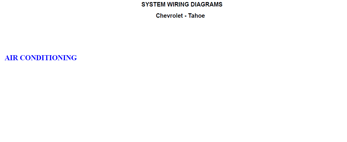 Workshop Manual [Chevrolet Tahoe / GMC Yukon] 2014-2020