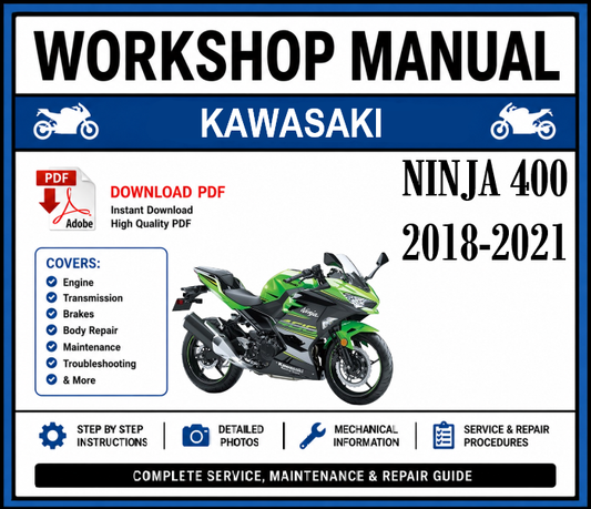 Workshop Manual [Kawasaki Ninja 400] 2018-2021
