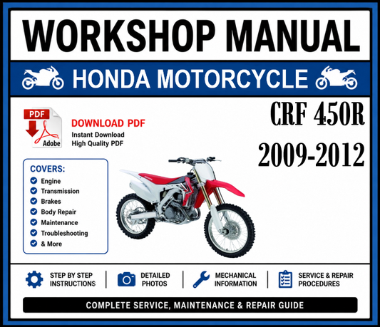 Workshop Manual [Honda CRF 450R] 2009-2012