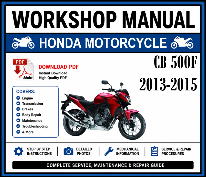Workshop Manual [Honda CB 500F] 2013-2015
