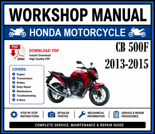 Workshop Manual [Honda CB 500F] 2013-2015