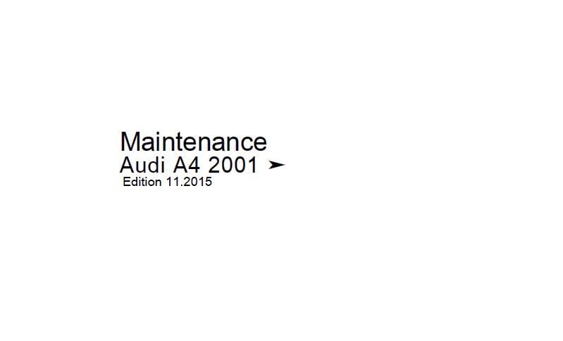 Werkstatthandbuch [Audi A4/S4/RS4] (B6,B7) 2001-2007