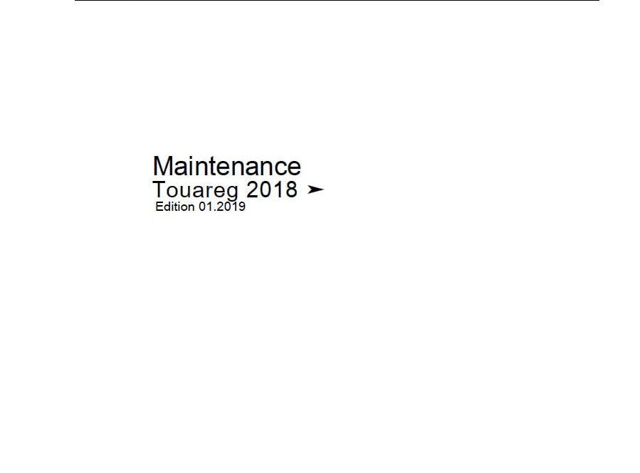 Workshop Manual [VW Touareg] 2018-2025