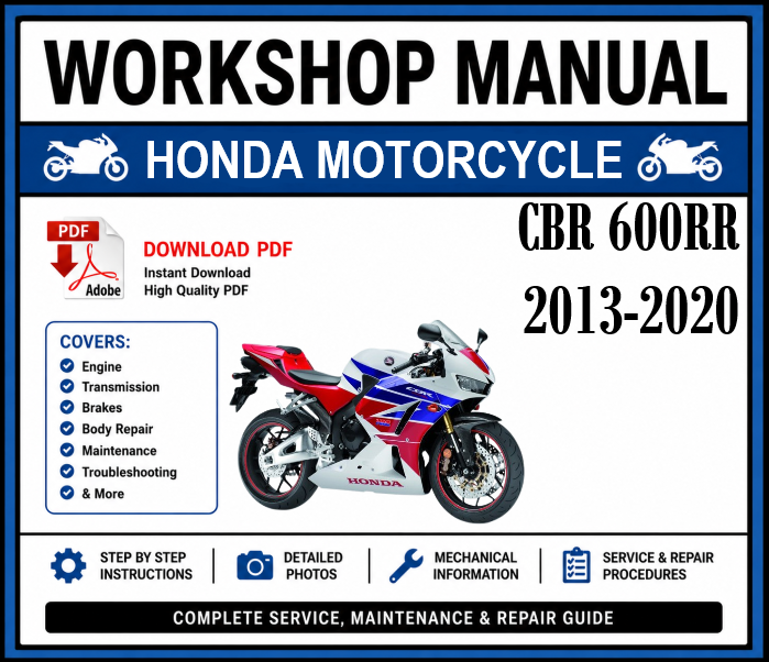 Workshop Manual [Honda CBR 600RR] 2013-2020