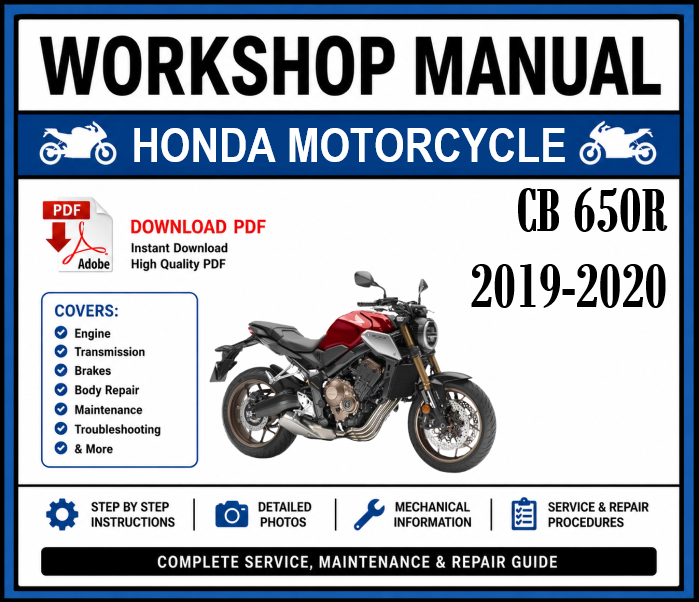 Workshop Manual [Honda CB 650R] 2019-2020