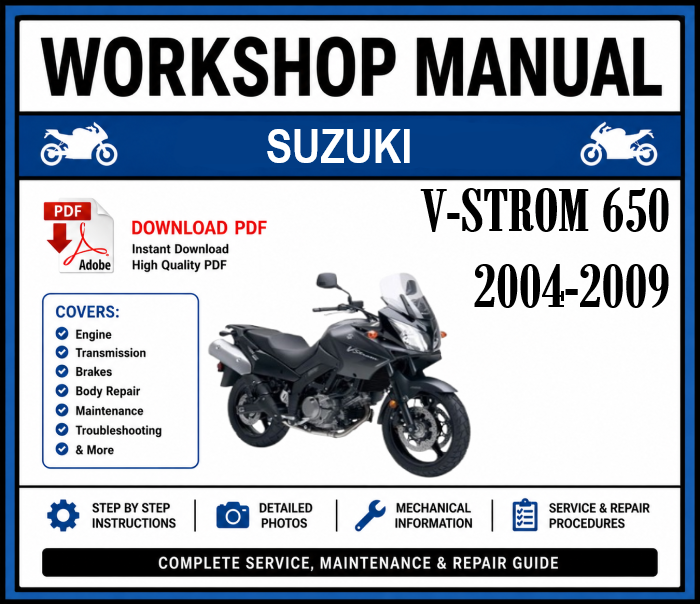 Suzuki V-Strom 650 (2004-2009) Workshop Manual
