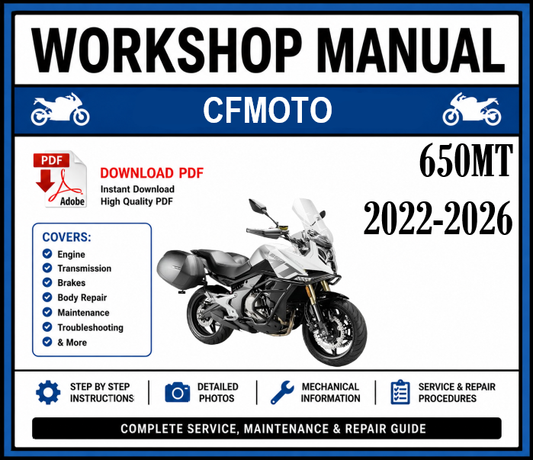 Workshop Manual [CFMoto 650MT] 2022-2026