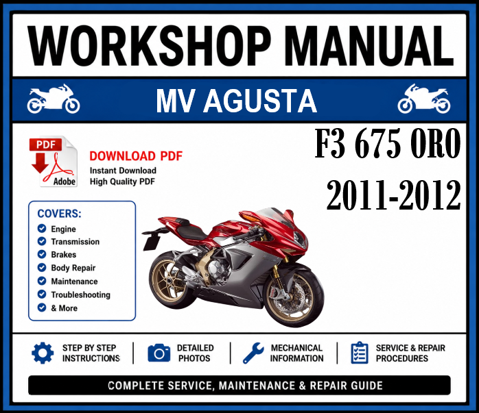 Workshop Manual [MV Agusta F3 675 ORO] 2011-2012
