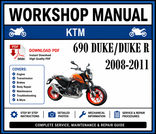 Workshop Manual [KTM 690 Duke/Duke R] 2008-2011