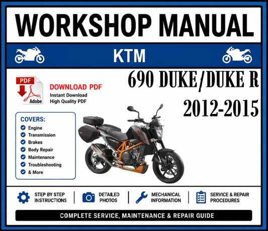 Workshop Manual [KTM 690 Duke/Duke R] 2012-2015