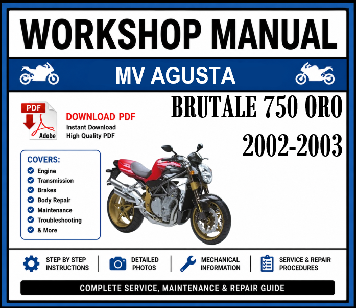 Workshop Manual [MV Agusta Brutale 750 ORO] 2002-2003