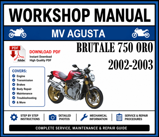 Workshop Manual [MV Agusta Brutale 750 ORO] 2002-2003