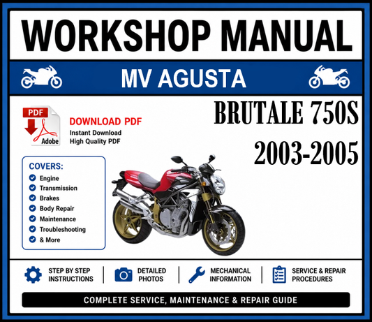 Workshop Manual [MV Agusta Brutale 750S] 2003-2005