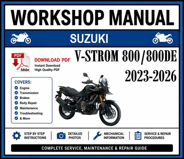 Suzuki V-Strom 800/800DE (2023-2026) Workshop Manual