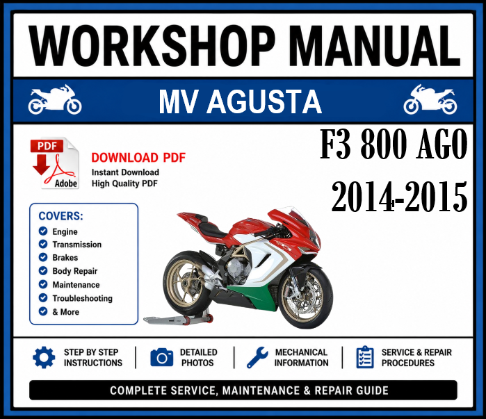 Workshop Manual [MV Agusta F3 800 AGO] 2014-2015
