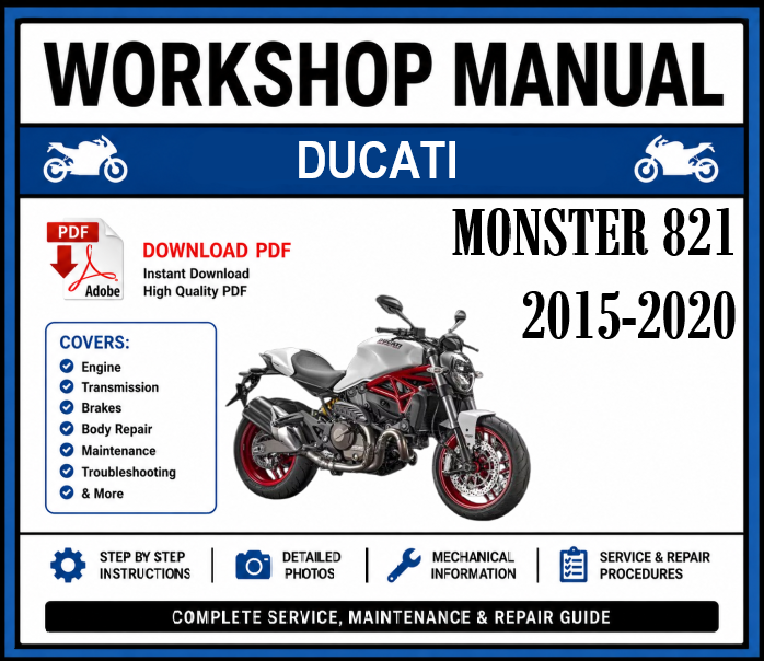 Workshop Manual [Ducati Monster 821] 2015-2020