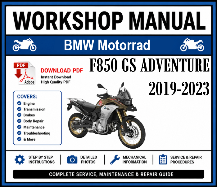 Workshop Manual [BMW F850 GS Adventure] 2019-2023