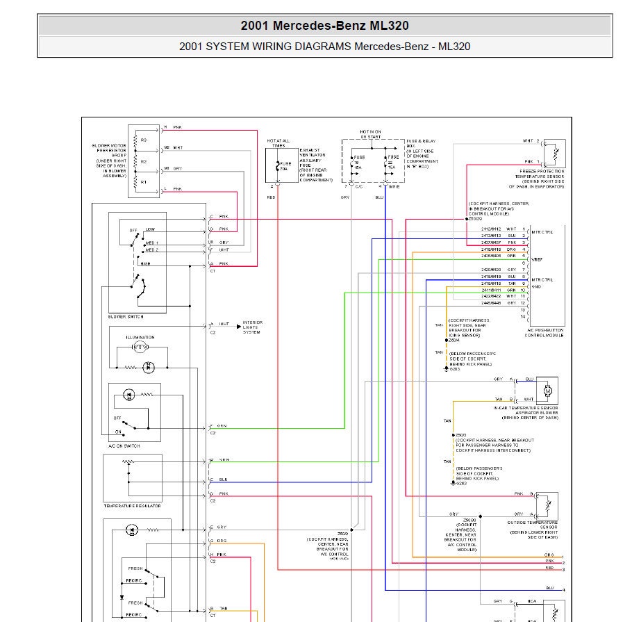 Workshop Manual [Mercedes ML320] (W163) 1998-2005