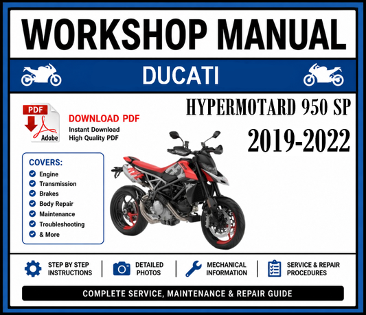 Workshop Manual [Ducati Hypermotard 950 SP] 2019-2022