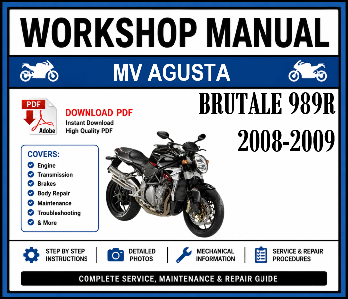 Workshop Manual [MV Agusta Brutale 989R] 2008-2009