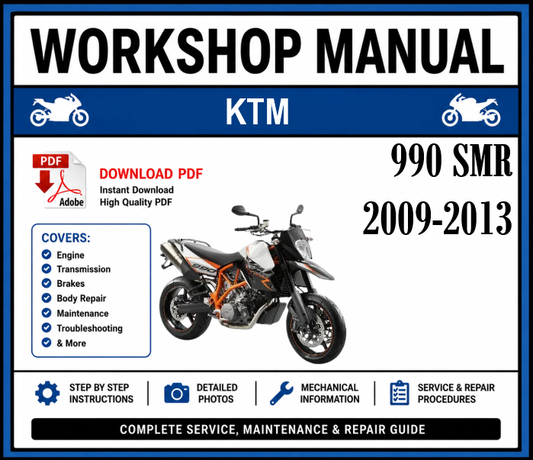 Workshop Manual [KTM 990 SMR] 2009-2013