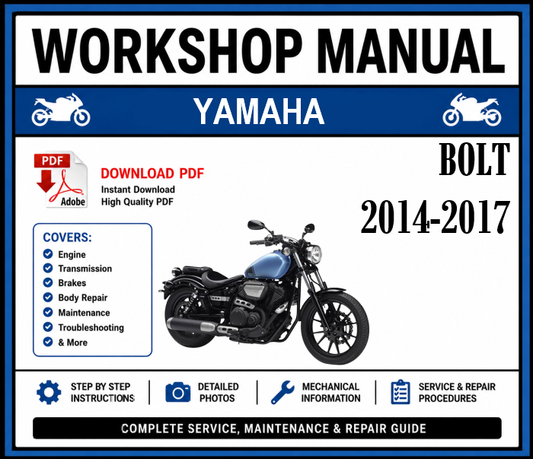 Workshop Manual [Yamaha Bolt (XV950)] 2014-2017