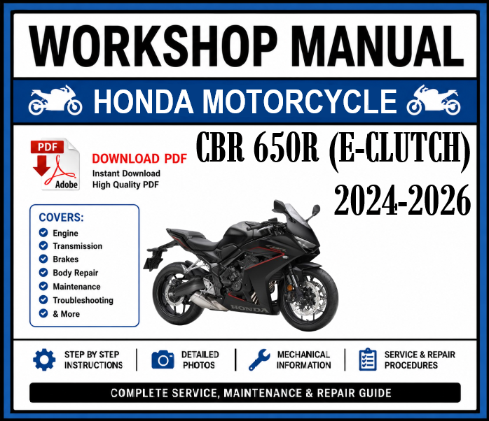 Workshop Manual [Honda CBR 650R] 2024-2026