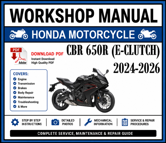 Workshop Manual [Honda CBR 650R] 2024-2026