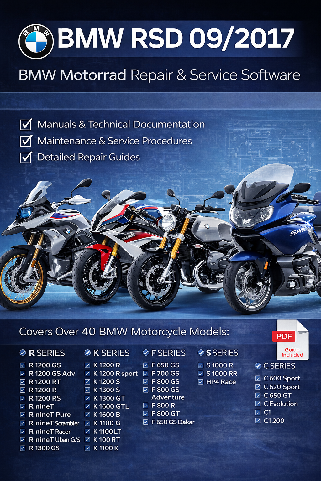 BMW RSD 09.2017 - BMW Motorrad Repair & Service Software