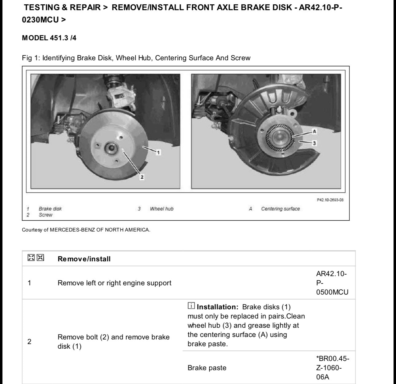 Workshop Manual [Smart ForTwo] 1998-2007