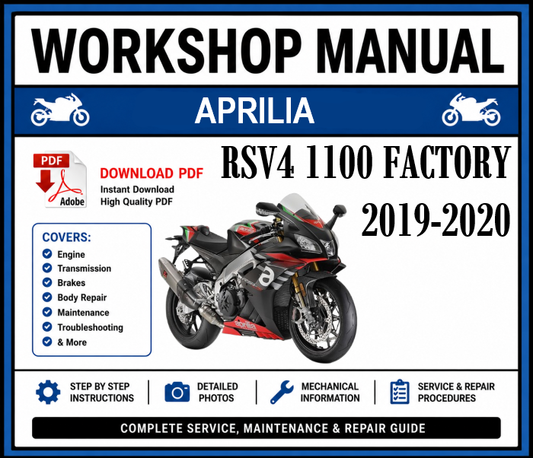 Workshop Manual [Aprilia RSV4 1100 Factory] 2019-2020