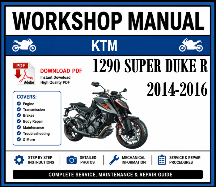 Workshop Manual [KTM 1290 Super Duke R] 2014-2016