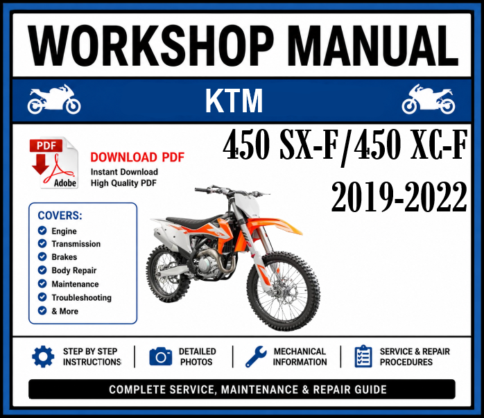 Workshop Manual [KTM 450 SX-F/450 XC-F] 2019-2022