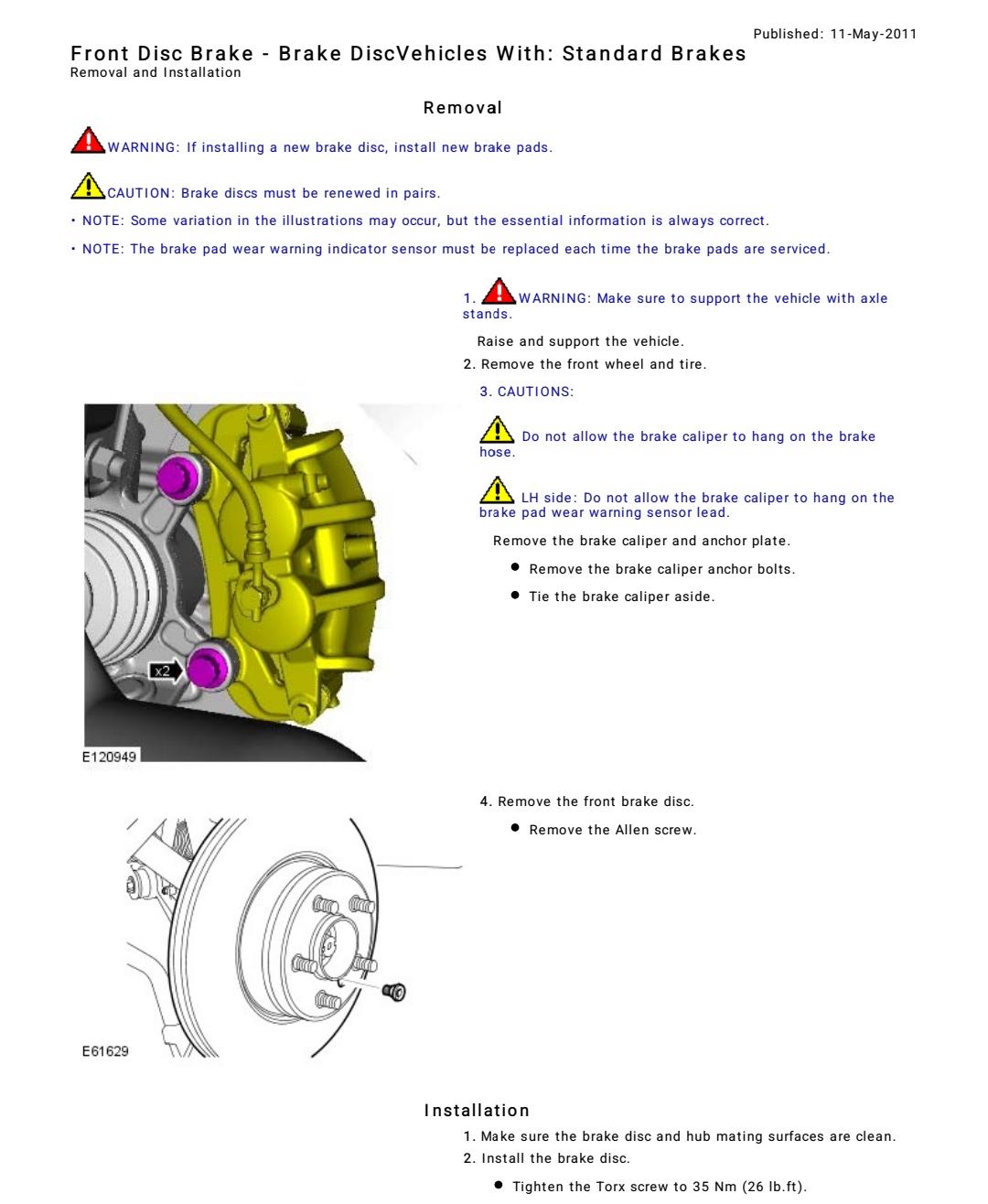 Workshop Manual [Land Rover Discovery 4] 2009-2015