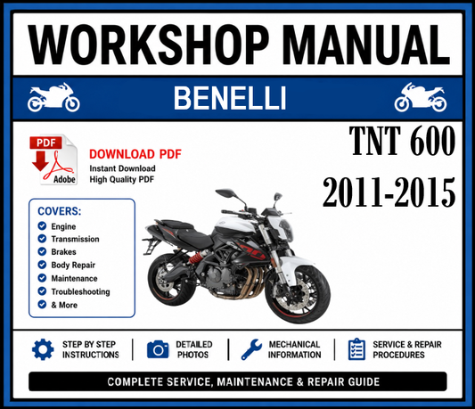 Workshop Manual [Benelli TNT 600] 2011-2015