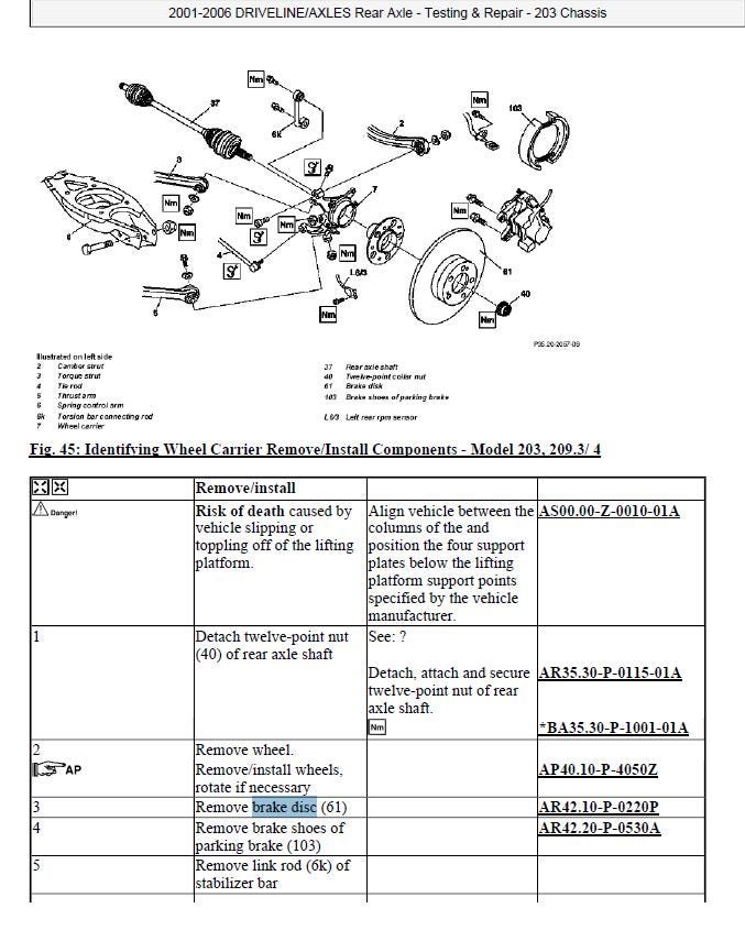 Werkstatthandbuch [Mercedes C-Klasse] (W203) 2001-2009