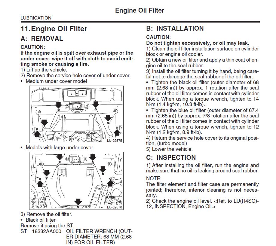 Workshop Manual [Subaru Legacy] 2015-2020