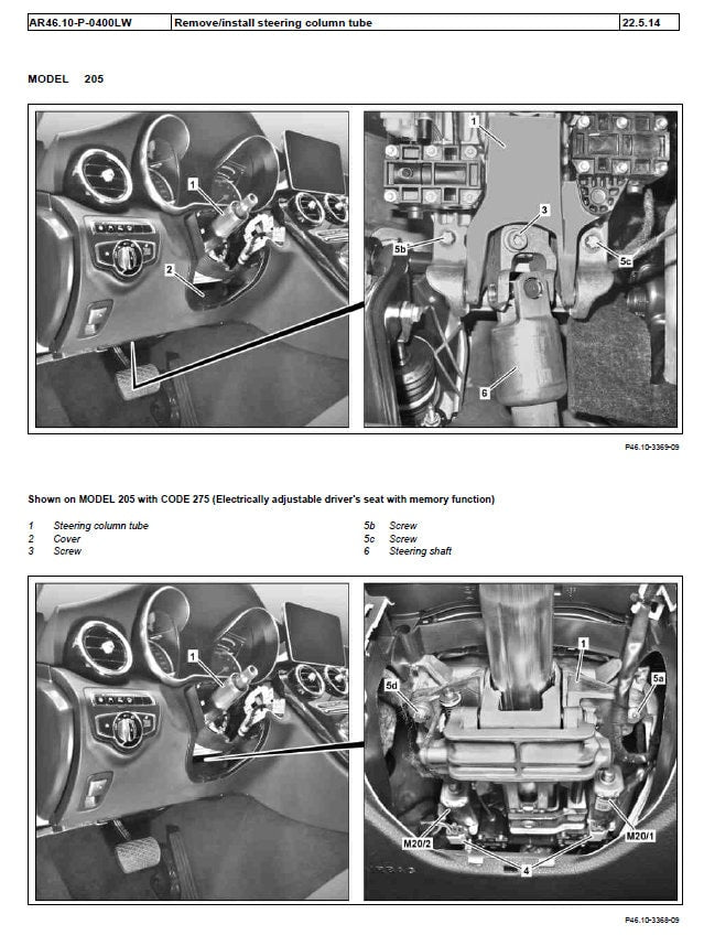 Workshop Manual [Mercedes C-Class] (W205) 2014-2021