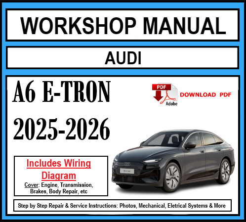 Workshop Manual [Audi A6 E-Tron] 2025-2026
