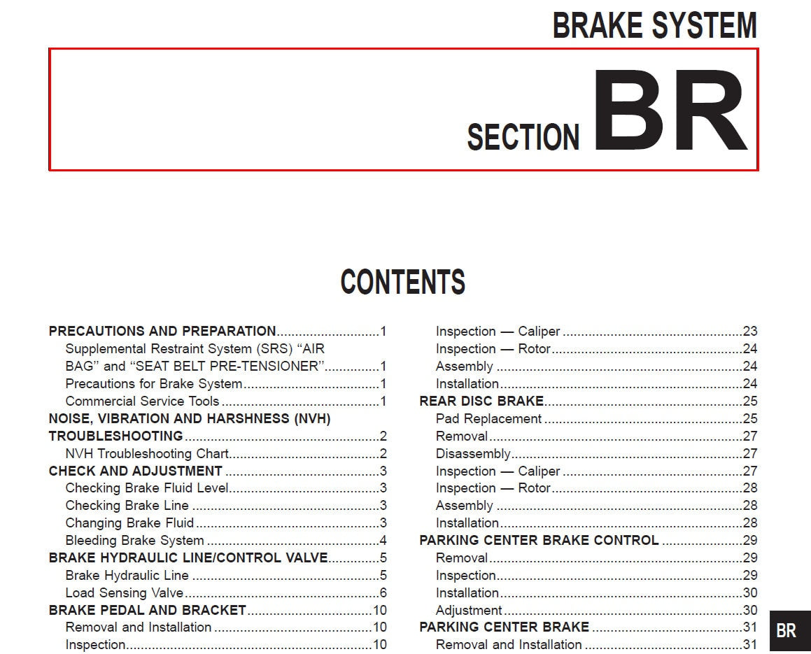 Workshop Manual [Nissan Patrol (Y61)] 1997-2010