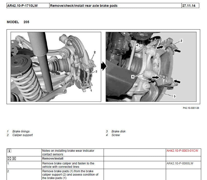 Workshop Manual [Mercedes C-Class] (W205) 2014-2021
