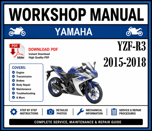 Workshop Manual [Yamaha YZF-R3] 2015-2018
