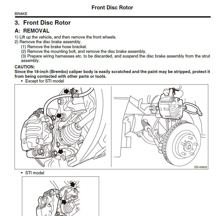 Workshop Manual [Subaru WRX STI] 2014-2021